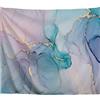 A.Monamour Arazzo da Parete Grande Lusso Arte Astratta Pittura A Inchiostro Struttura In Marmo Con Volute Dorate Telo Arazzi Tappezzeria Decorazione da Parete per Camera da Letto Dormitorio 130x153cm