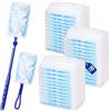 Hapdumd 52 pezzi Kit ricariche per spolverino Swiffer, blu, per polvere e peli | Panni cattura polvere compatibili con manico Swiffer, testa girevole 360°, rimuovono sporco e allergeni