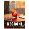 Posterlounge Negroni, Milano Poster | 30 x 40 cm di Felipe Hora Arancione Quadri Decorazione per pareti
