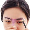 AMOYER Stampo Professionale Di Trucco Del Sopracciglio Donne Mascherina Del Sopracciglio Di Casa Diy Sopracciglia Disegno Mold Portatile Di Trucco Di Bellezza Strumenti Di Colori Casuali