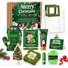 SHOPPGO Set Regalo Natale, Set Corpo Donna, Set Bagno Donna Confezione Regalo | Set Natale Regalo con Creme Corpo, Crema Mani, Maschera Viso Natale, Sapone, Burro Labbra, Maschera Mani, Asciugamani Natale