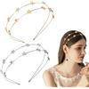 Husalsea Cerchietti Stella in Metallo, Cerchietto Stelle per Bambina e Donna, Accessorio per Capelli, Cerchietto Elegante Oro e Argento per Feste, Natale e Occasioni Speciali