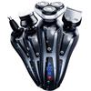 Surker - Rasoio elettrico senza fili, rasoio da uomo, 4 in 1, kit per la cura del naso, spazzola per la pulizia del viso, impermeabile, ricaricabile tramite USB