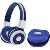 SIMOLIO Bluetooth, cuffie senza fili con limite di volume 75dB / 85dB / 94dB, cuffie portatili e pieghevoli con custodia rigida per ragazzi e adolescenti grigio