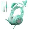 Somic PRESTAZIONI DI QUALITÀ Cuffie da gioco con microfono, cuffie rosa per ragazze e donne con cavo da 3,5 mm per Xbox One, PS4, smartphone