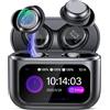 ZYHKON Cuffie in ear con touch screen, mini cuffie 48H Playtime con suono HiFi/5 modalità EQ/ENC Noise Cancelling, auricolari Bluetooth 5.4 Sleep Headphones