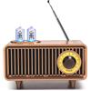Lustrens Altoparlante Bluetooth retrò con radio FM e batteria da 1500 mAh, wireless
