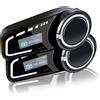Lustrens Auricolari e altoparlanti per interfono per motociclette, portata di 1000 metri, comunicazione per 6 motociclisti