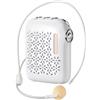 Lustrens Amplificatore da 20W per insegnanti, con microfono cablato, cuffie, altoparlante Bluetooth portatile, ricaricabile, con un'autonomia di 12 ore, ideale per l'uso in ambito educativo