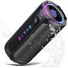 Lustrens Altoparlante Bluetooth con luci, 20W, autonomia della batteria di 20 ore, resistente all'acqua (grado di protezione IPX7)