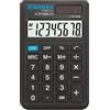 DONAU Calcolatrice DONAU TECH / 8 cifre, funzione radice quadrata / 97x60x11 mm / Colore: nero / Calcolatrice con display a 8 cifre / Doppia alimentazione (solare e a batteria) / Design compatto