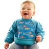 Bibetta Ultrabib - Weaning bib with sleeves - Premium Neoprene for Comfort - Waterproof - Baby bibs with Crumb Catcher Pocket for Feeding Toddler & Babies - Roll Up and Machine Washable