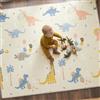 CASABEL tappeto gioco per bambini, morbido, 180x150cm, motivo giurassico | Evolutivo, tappeto bebè pieghevole, impermeabile, grande e spesso, design colorato, compatto, facile da riporre e pulire