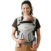 Beco Ventura Marsupio Neonato 0-36 Mesi, Grigio (3,2-20 kg) | Tessuto stretch riciclato traspirante, 3 posizioni ergonomiche, seduta a M con zip, poggiatesta e cintura imbottita