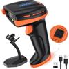 Tera Pro Scanner Codici a Barre Batteria 4400mAh: Interruttore Fisico Indicatore Batteria Supporto da Parete 1D 2D QR Wireless Lettore Barcode con Bluetooth 2.4G USB Cablato per POS Magazzino D6100Pro