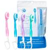 DLDIZM 12 Spazzolini da Denti con Dentifricio Incorporato, Spazzolino Portatile con Perla di Freschezza, Usa e Getta per Viaggio e Ufficio, Igiene Orale Pratica