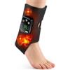 DYMROGE Termocaviglia Senza Fili Con Massaggio Vibrante a 4 Motori, Impacco Termico Portatile Per Piede e Caviglia Con 5 Livelli di Calore, 6 Modalità di Vibrazione, 3 Livelli di Tempo, Batteria 4000mAh