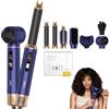 UKLISS Air Styler hair styler Spazzola Asciugacapelli Airstyler con Diffusore | 6 in 1 hair styler LCD Spazzola Phon Per Styler Capelli, 3 Temperatura Per Volume, Levigatura, Ricci E Styling