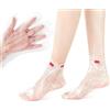 Cossaot 200 Pezzi Paraffina per Piedi Maschera per Piedi e Guanti, Calzari Monouso Usa e Getta, Cera Trattamento Termale, per Terapia Termica a Caldo SPA, Macchina per Paraffina