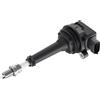 HELLA 5DA 358 000-071 Bobina d'accensione, 12V, 4a... poli, Bobina di accensione cavità candela, avvitato