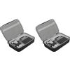 JSVER Borsa per DJI Mini 4 Pro e Mini 3, Custodia Trasporto Compatibile con Fly More Combo - Nero (Confezione da 2)