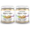 Ultimate Italia - 2 slimmy cream gusto arachidi - 30% di proteine - con vitamine - low carb - senza glutine - 2x250g