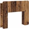 Goldonion Testiera Contenitore Legno Antico 119,5 cm | Legno Ingegnerizzato, Armadio Integrato, Montaggio a Parete, Uso Interno