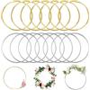 WDZGX Cerchi per Acchiappasogni 16PCS 10cm Cerchio in Metallo | Anelli Anello per Decorazioni in Ferro per Ghirlanda Ghirlande Macrame Metallici Fai Da Te Metallico Lavori Nuziali