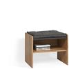 Livinity panca ad angolo Tiberio, Rovere sabbia 53.5 x 41.1 cm