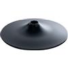 CLP Base in metallo rotonda da 38,5 cm, piede di ricambio per sgabello da bar, robusta e stabile, con anello in gomma antiscivolo | Colore nero Dimensione 45 cm