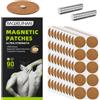 MQXUNMI 90 cerotti magnetici per agopuntura, 2000 gauss | Cerotti magnetici per agopressione per ginocchia, schiena, spalle, collo, articolazioni e corpo, forte aderenza