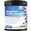 T-Rex Integratori Magnesio Bisglicinato 430mg con Vitamina B6, B1 e Acido Folico | Integratore Alta Biodisponibilità | Sistema Nervoso, Energia, Muscoli e Ossa | 250 g Frutti di bosco | T-Rex Integratori