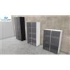 ABOUT OFFICE Armadio legno FUNNY PLUS-FUNNY con ante vetro e telaio alluminio