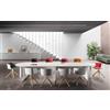 ABOUT OFFICE Tavolo riunioni ovale FUNNY fianco legno
