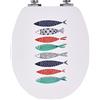 Wirquin 20722979 Sedile WC Diplomant con freno di caduta, bianco