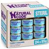 Natural Code Steril 01 Tonno e Zucchine 85g - Alimento Umido per Gatti Sterilizzati