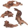 Thryvix Legno Galleggiante Naturale per Acquario, Radici Decorative, 4 Pezzi Vero Legno per Aquascaping, Acqua Dolce e Terrario, per Pesci e Rettili, Decorazione Acquario, 8-15 cm