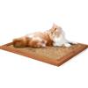 WeGXY Tiragraffi verticale per gatti, montaggio a parete o a pavimento, in sisal naturale e legno, altezza regolabile