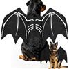 LIBRNTY Ali per animali domestici,Ali di Pipistrello di Cane(Nero A001) | Cani/Costumi di Halloween per Animali Domestici per Decorazione di Cosplay di Cani di Taglia Media