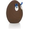 Lanco Pets Lanco Uovo che Ride Mini Cioccolato, Gioco Cane Caucciù Naturale | Gioco morbido da masticare che stimola il gioco attivo, Fatto e dipinto a mano in lattice naturale