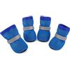 PLUSHCEWT 4 scarpe estive per cani di taglia piccola e media, in rete traspirante, suola antiscivolo, estive, per interni ed esterni (blu, XL)