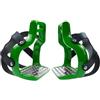Milageto Staffe da Equitazione, Gabbia per Equitazione, staffe equestri, Sella da Cavallo in Alluminio, per Equitazione, Verde