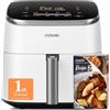 Cosori Turboblaze Airfryer, friggitrice ad aria calda 9 in 1 Air Fryer XXL 6 L, silenzioso motore DC con 5 livelli di velocità, grigliare, cuocere, fermentare, disidratare, 87 ricette, risparmio