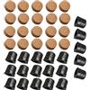 BQLZR Kit di 20 cuscinetti in sughero per trombone nero