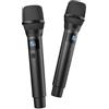 Fresh 'n Rebel Microfono Wireless set - 2 Microfoni per Karaoke e Cantare - Suono di Alta Qualità - 25h di autonomia ricaricabile- Per Cassa Party - Connessione 2,4GHz Stabile - Plug & Play
