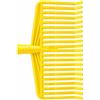 MAKA change your life quality Maka Scopa Raccogli Olive Manuale a 22 Denti - Gialla | Attacco per manico da scopa standard e punte rialzate per scorrere tra i rami