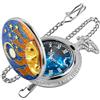 Tiong Orologio da tasca al quarzo, orologio da tasca creativo a stella, orologio da tasca alla moda per uomini e donne, regali di anniversario per vacanze
