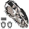 Cexovil Ramponi da Ghiaccio e Neve 32 Punte per Scarpe, Antiscivolo | Catene e cinturino di fissaggio per trekking su neve e ghiaccio