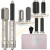 Atopskins Spazzola per capelli 6 in 1 ad aria calda Air Styler 6 in 1 | Set di spazzole per asciugacapelli con arricciacapelli Airflow da 30 mm, 1000 W, asciugacapelli rotondo, set regalo per donne