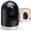 Surfola Telecamera per interni 2K, telecamera per animali domestici con rilevamento del movimento, telecamera di sicurezza domestica Wi-Fi CCTV con visione notturna, funziona con Alexa/Google, senza